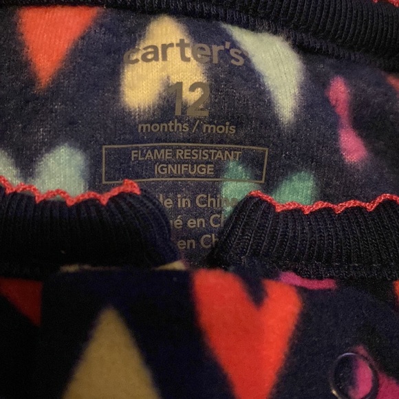 Carters girls one piece fleece sleeper. Brand new. - Picture 4 of 10